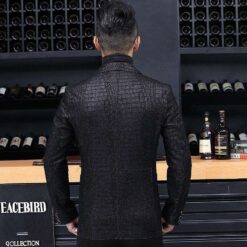back mens crocodile jacket