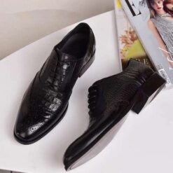 black brand crocodile shoes