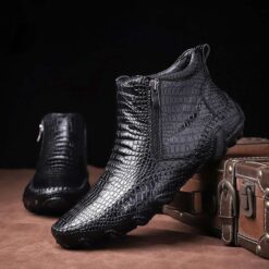crocodile design shoes for men