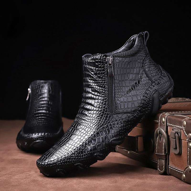 crocodile design shoes for men