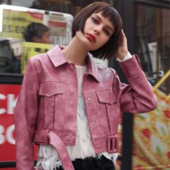 crocodile embossed jacket
