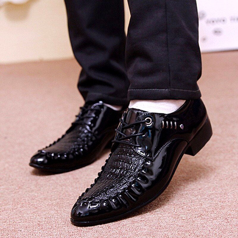 imitation croco shoes for men