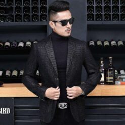 mens crocodile jacket