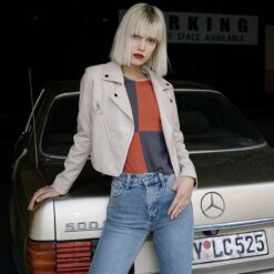 white crocodile jacket women